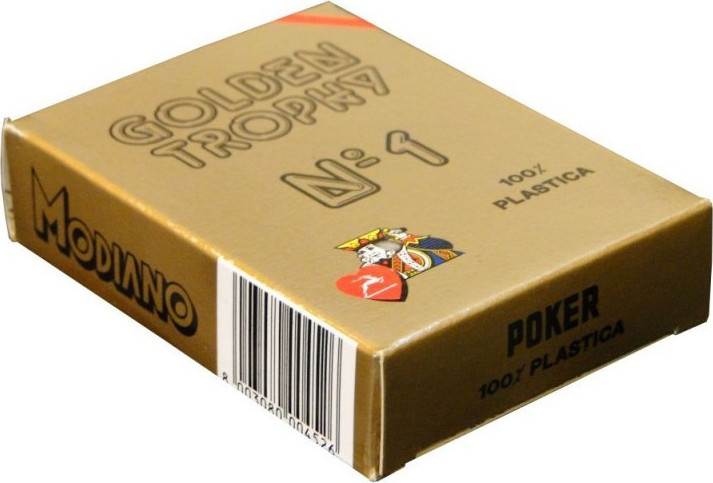 Modiano Poker Golden Trophy Red τράπουλα