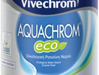 Vivechrom Ριπολίνη Νερού Aquachrom Eco 0.75lt Λευκό Σατινέ