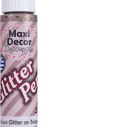 Maxi Decor Glitter Pen Gold για Περιγράμματα & Λεπτομέρειες Χρυσό 28ml
