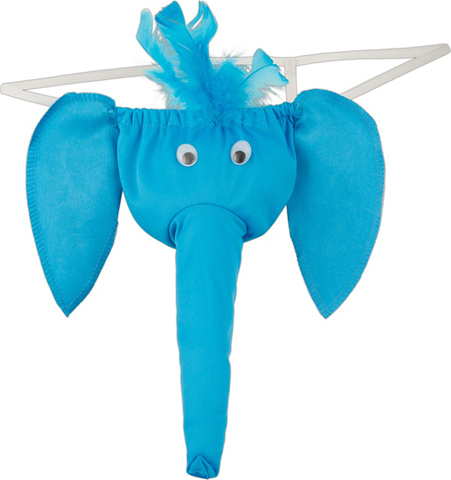 Svenjoyment Underwear Elephant String Light Blue