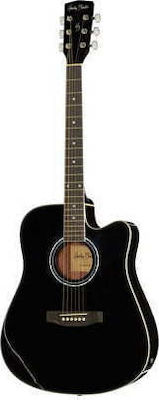 Harley Benton Ηλεκτροακουστική Κιθάρα D120CE Black
