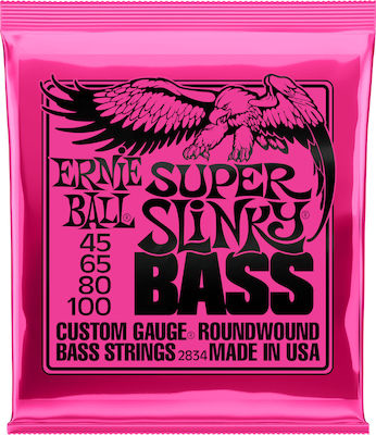 Ernie Ball Super Slinky Nickel Wound Bass 4-String 45-100