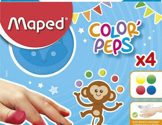 Maped Color'Peps Σετ Δακτυλομπογιές 4τμχ