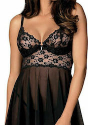 Obsessive Letica Airy Babydoll & Thong Black