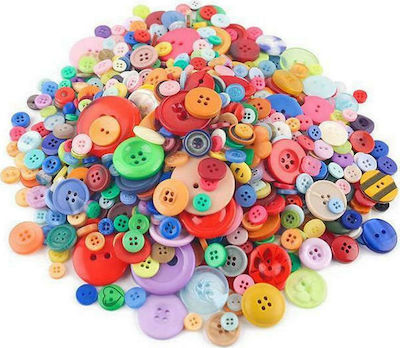 Next Κουμπιά Πλαστικά σε Διάφορα Σχέδια & Χρώματα 500 γρ.