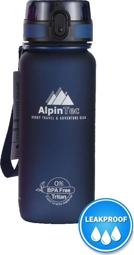 AlpinPro T-750 Πλαστικό Παγούρι 650ml Σκούρο Μπλε