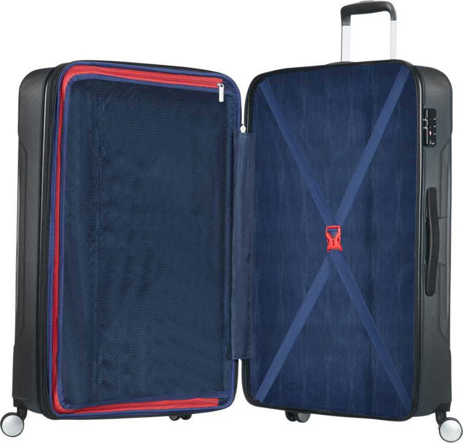 American Tourister Tracklite Μεσαία Βαλίτσα με ύψος 67cm σε Γκρι χρώμα