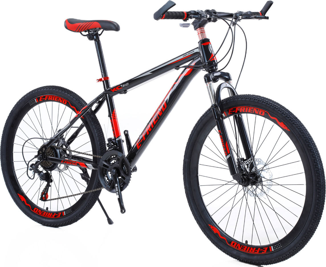 High Grade DBN003 26" Μαυρο/Κοκκινο Mountain Bike με 21 Ταχυτητες και Δισκοφρενα