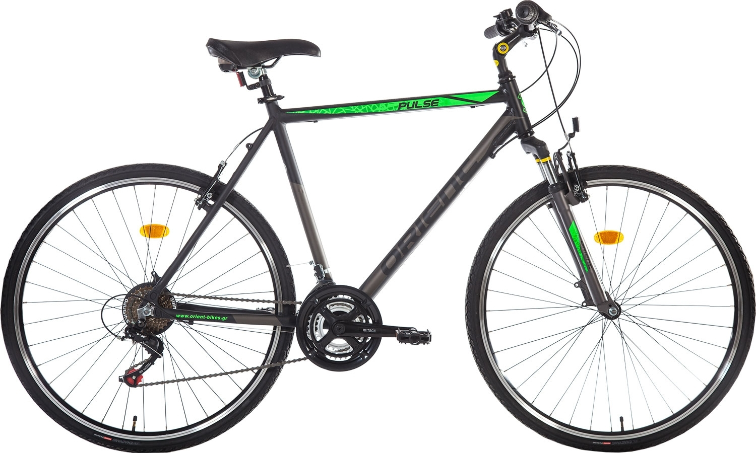 Orient Pulse 28" Μαυρο/Πρασινο Ποδηλατο Trekking με 21 Ταχυτητες