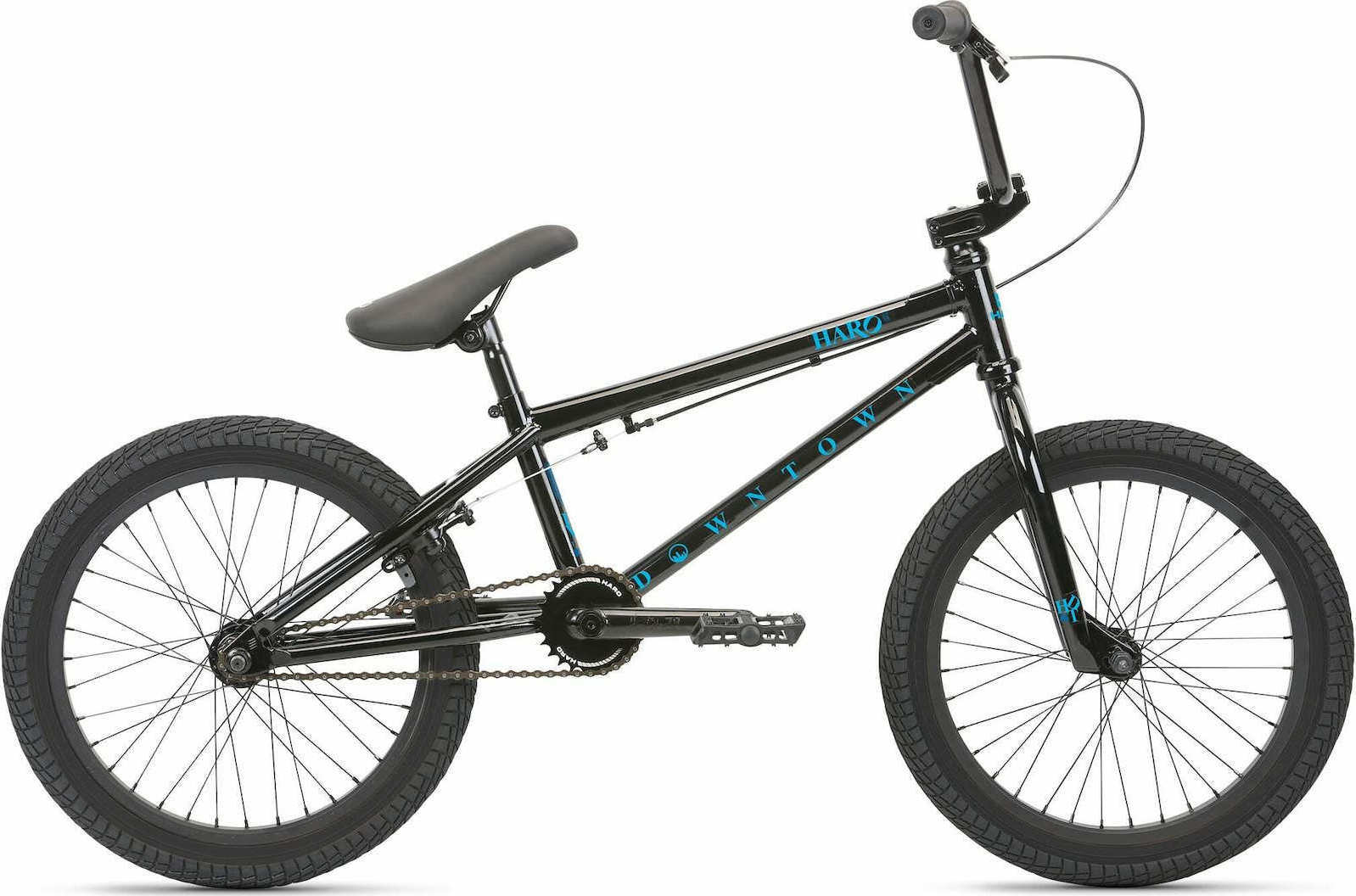 Haro BMX Downtown 18" 2022 Μαυρο Ποδηλατο BMX χωρίς Ταχυτητες