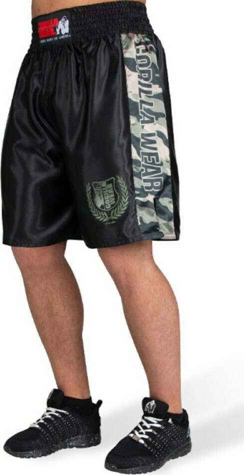 Vaiden Boxing Shorts – Army Green Camo