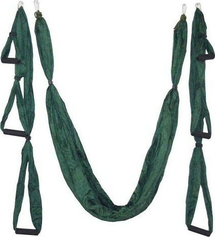 Kepeak Aerial Swing Anti-Gravity Silk Αιώρα με λαβές Υοga και Pilates (Green)