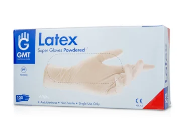 GMT Εξεταστικά Γάντια Μιας Χρήσης Latex Με Πούδρα 100τμχ