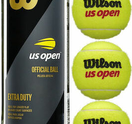 Wilson US Open Official Ball Μπαλάκια Τένις για Τουρνουά 3τμχ