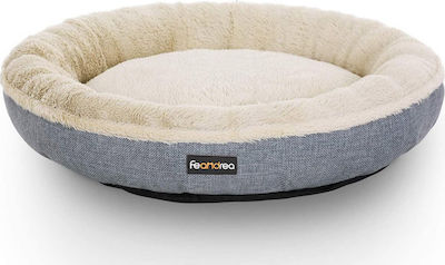 Feandrea Round Κρεβάτι Σκύλου Beige/Grey 55x12cm