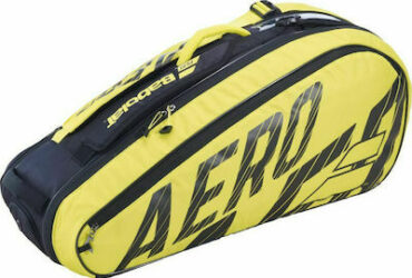 Babolat Racket Holder X6 Pure Aero Τσάντα Πλάτης Τένις 6 Ρακετών Κίτρινη