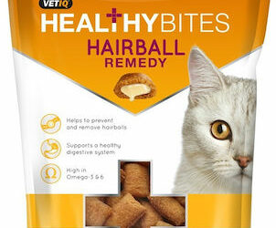 VetIQ Healthy Bites Hairball Remedy Λιχουδιές Σνακ Γάτας με Κοτόπουλο 65gr