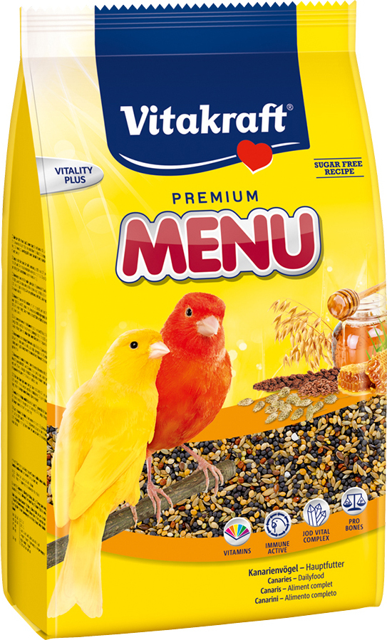 Vitakraft Premium Menu με Μέλι για Καναρίνια 1kg