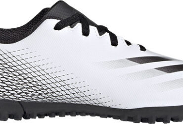 Adidas Παιδικά Ποδοσφαιρικά Παπούτσια X Ghosted.4 TF με Σχάρα Λευκά