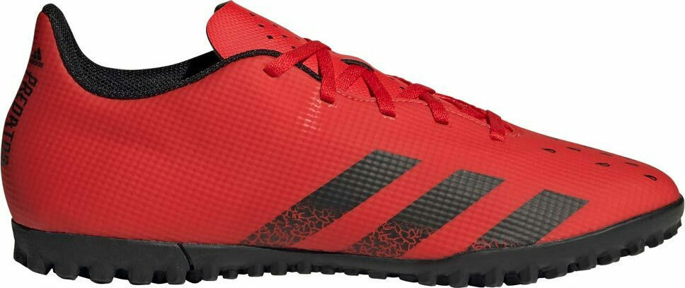 Adidas Predator Freak.4 TF Χαμηλά Ποδοσφαιρικά Παπούτσια με Σχάρα Κόκκινα