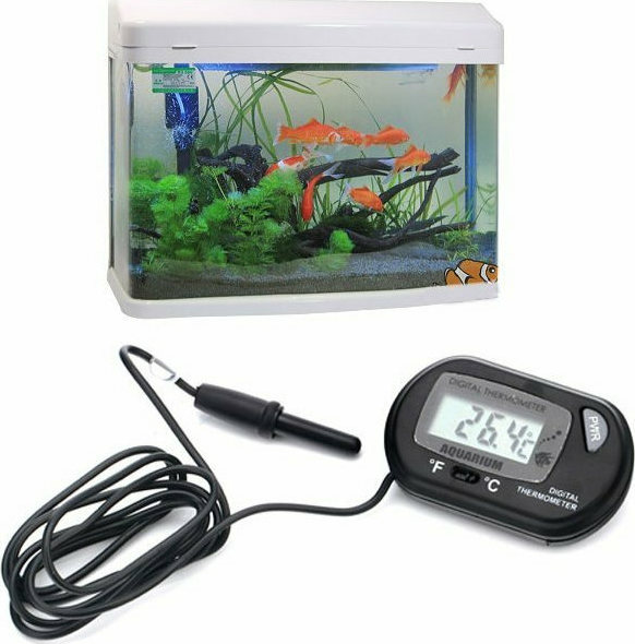 Μεγαλο ψηφιακο θερμομετρο LCD για τη δεξαμενη ψαριων