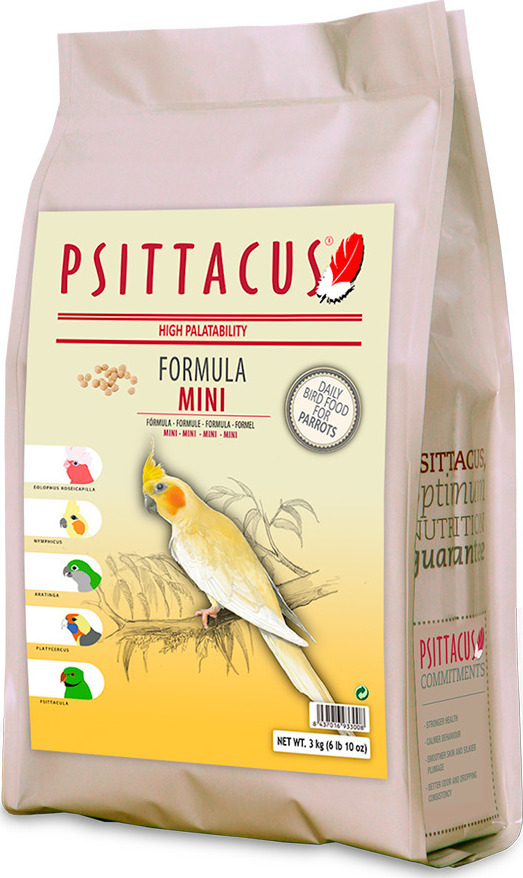 Psittacus Formula Mini Τροφή σε Pellet για Παπαγαλάκια 0.45kg