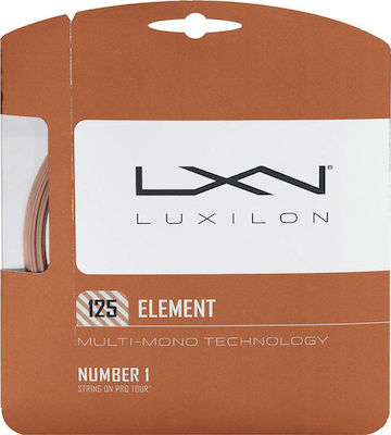 Luxilon Element Χορδή Τένις Καφέ 12.2m, Φ1.25mm