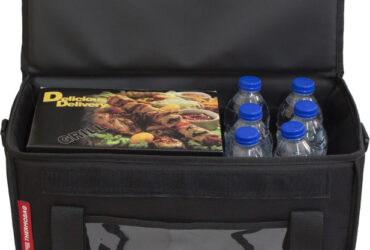 Ισοθερμικη Τσαντα Delivery για Φαγητο Θερμοσακος Μεταφορας Φαγητου 24 λιτρα σε μαυρο χρωμα