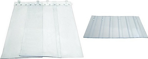 FrigoHellas OEM  Ετοιμη Ριγωτη κουρτινα PVC Για πορτα Ψυκτικου Θαλαμου ΜxΥ: 1200x2200mm