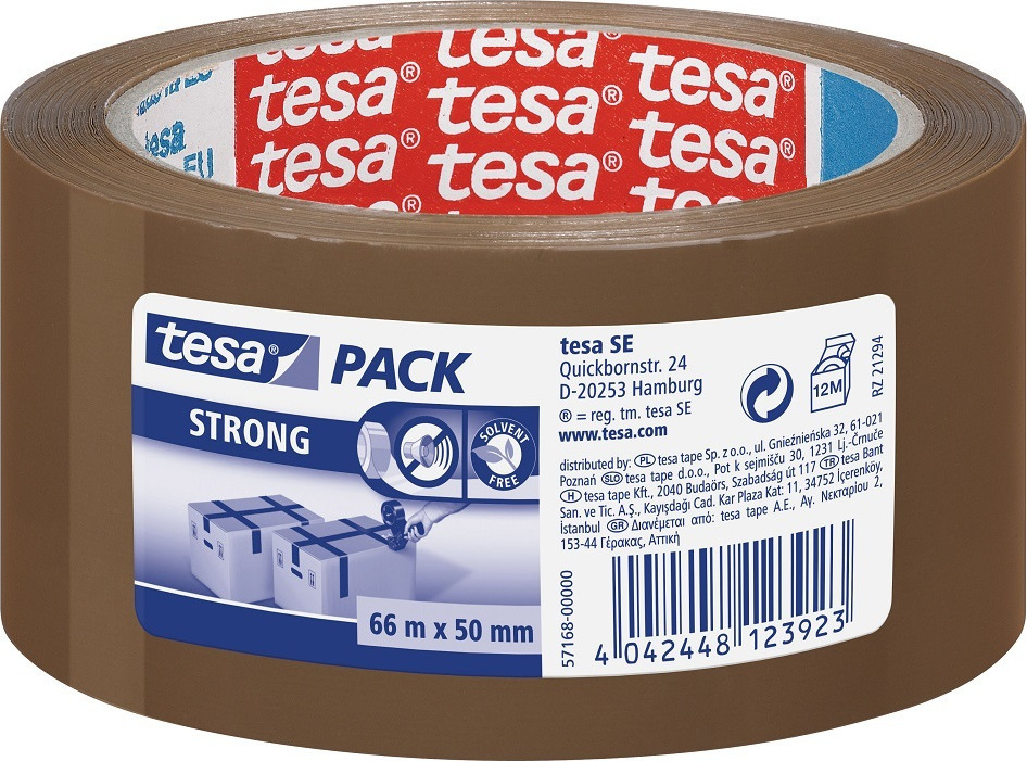 Tesa Ταινια Συσκευασιας 57168 Καφε Αθορυβη 50mm x 66m