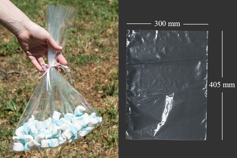 Σακουλακια – φιλμ συρρικνωσης (POF shrink) για την συσκευασια τροφιμων 300×405 mm – 100 τεμαχια