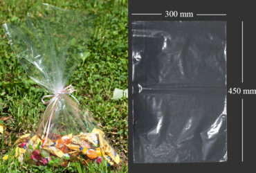 Σακουλακια – φιλμ συρρικνωσης (POF shrink) για την συσκευασια τροφιμων 300×450 mm – 100 τεμαχια