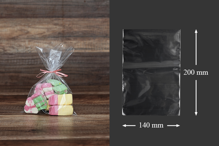 Σακουλακια – φιλμ συρρικνωσης (POF shrink) για την συσκευασια τροφιμων 180×250 mm – 100 τεμαχια