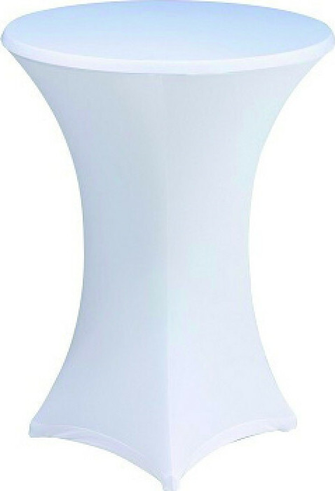 Diana Ελαστικο Καλυμμα Τραπεζιου Λευκο 80cm