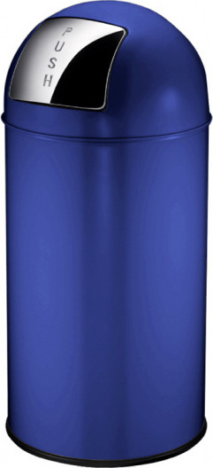 EKO waste bin Pushcan 40 litres steel blue