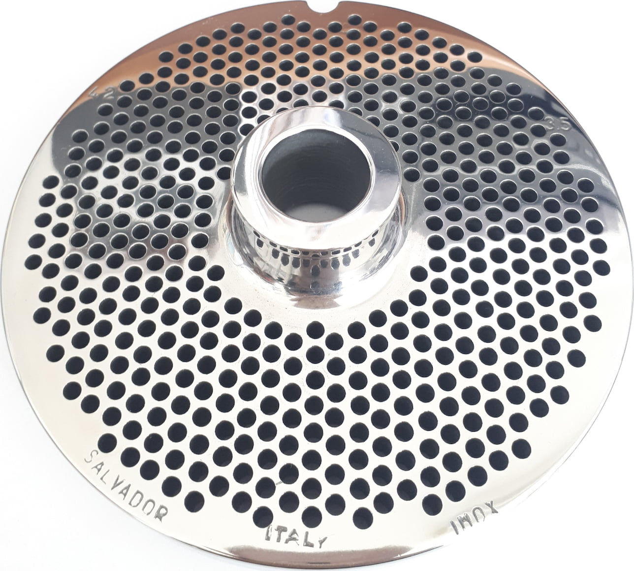 Salvador Πλακα Κρεατομηχανης INOX με αφαλο Mod.42 Φ3,5mm