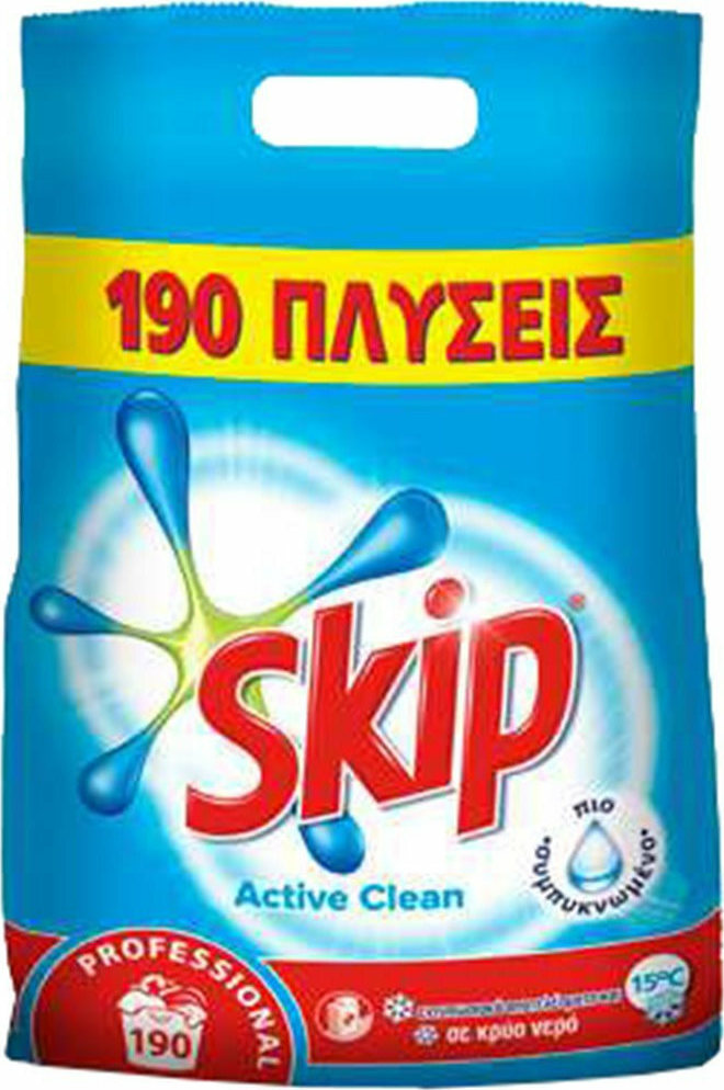 Skip Απορρυπαντικο Σκονη Active Clean 12.35kg