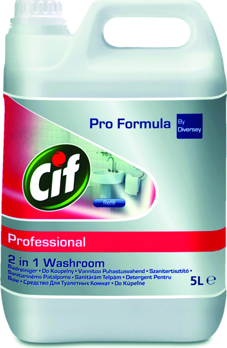 Cif Υγρο Καθαριστικο Χωρων Υγιεινης 5lt Professional Bathroom Cleaner
