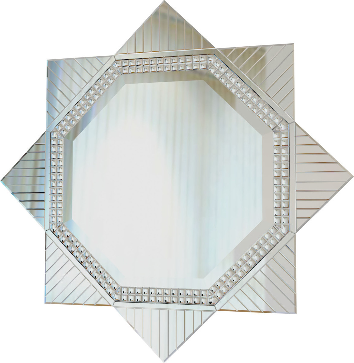 Καθρεφτης Τοιχου με Σχεδια 131x131cm