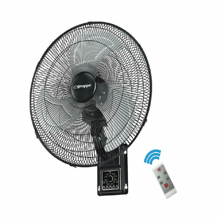 Gruppe FW40-902R Επαγγελματικος Ανεμιστηρας Τοιχου 60W Διαμετρου 40cm με Τηλεχειριστηριο