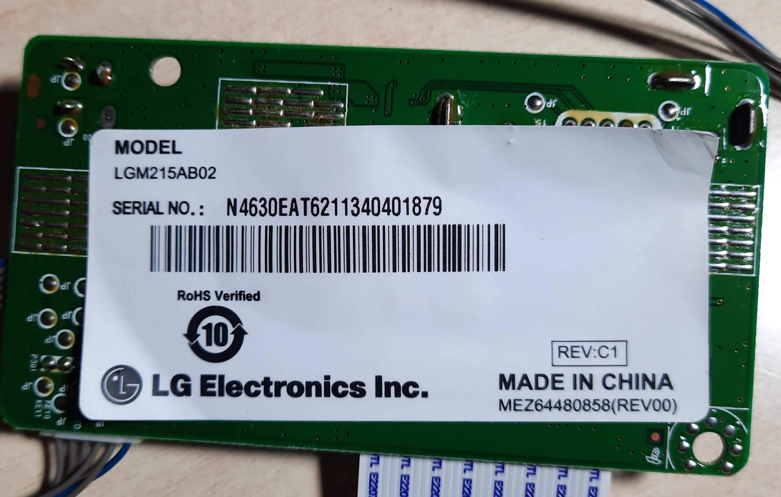 LG Monitor 22M35A μητρική πλακέτα Main board LGM215AB02