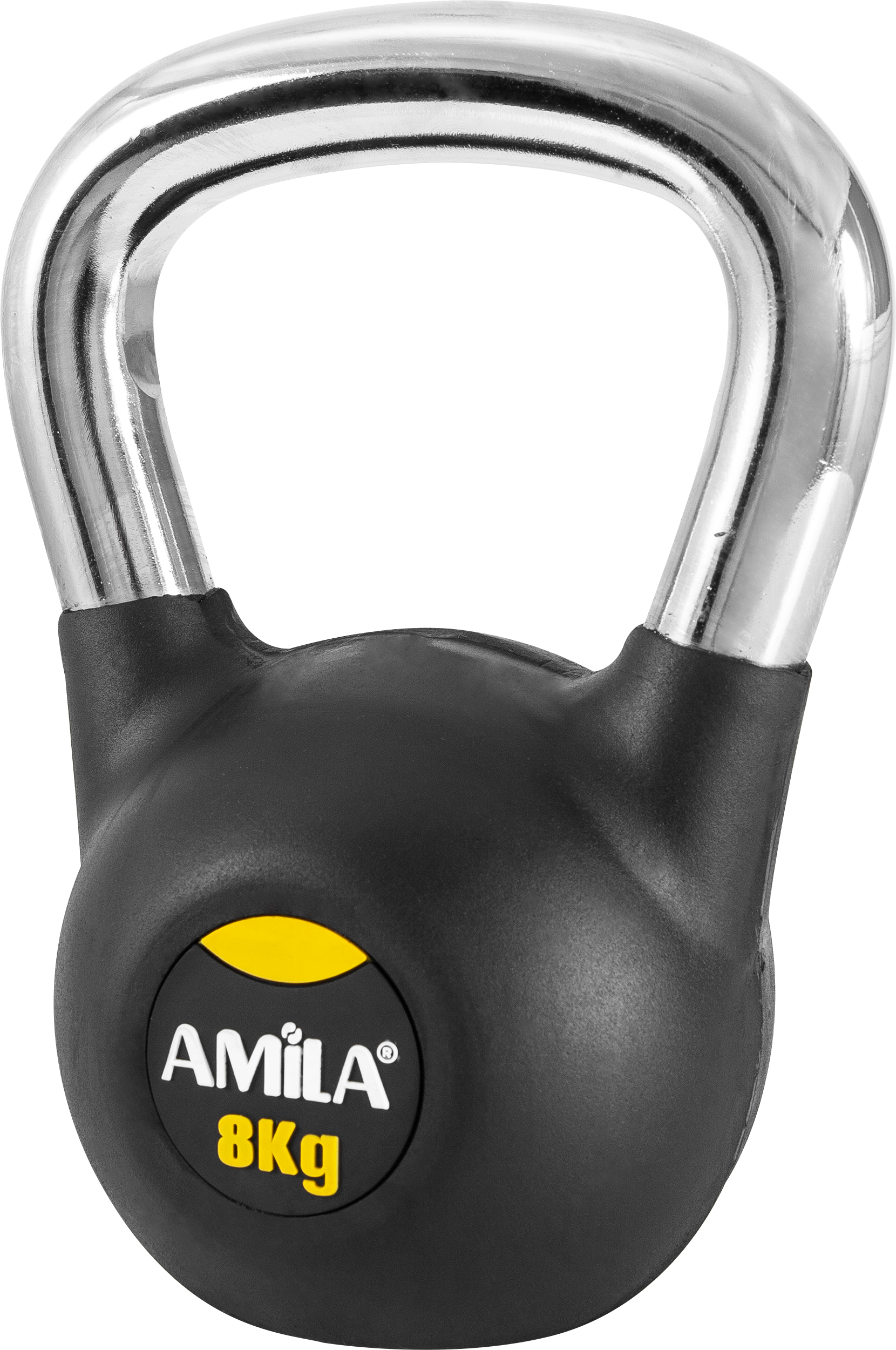 AMILA Kettlebell Rubber Cover Cr Handle 8kg