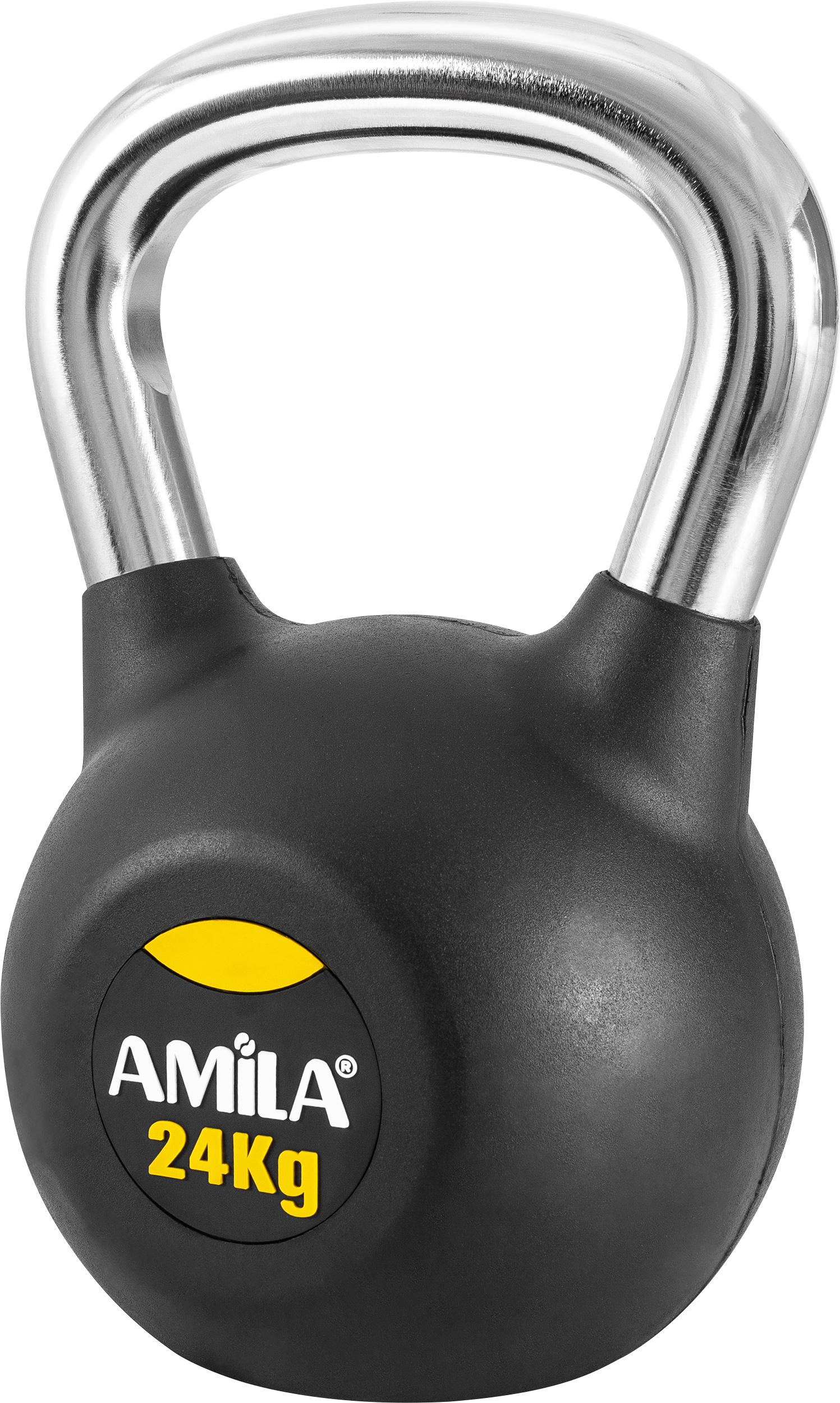 AMILA Kettlebell Rubber Cover Cr Handle 24kg
