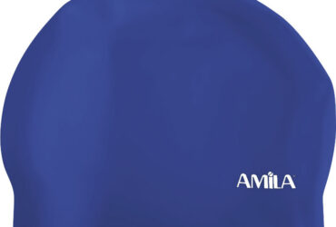 Σκουφάκι Κολύμβησης AMILA Medium Hair HQ Μπλε