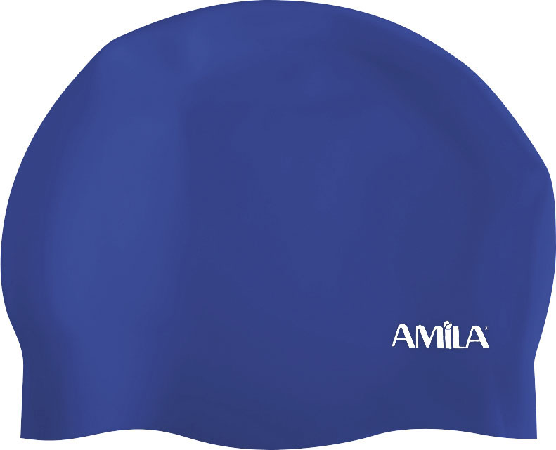 Σκουφάκι Κολύμβησης AMILA Medium Hair HQ Μπλε