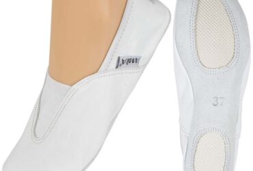 Παπούτσια Ρυθμικής Γυμναστικής Δερμάτινα Λευκά, Νο25