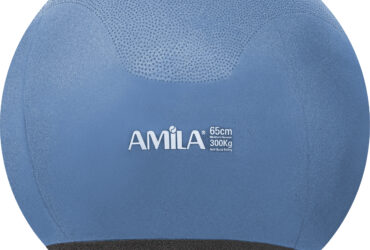 Μπάλα Γυμναστικής AMILA GYMBALL 65cm Μπλε με Βάρος στην Βάση