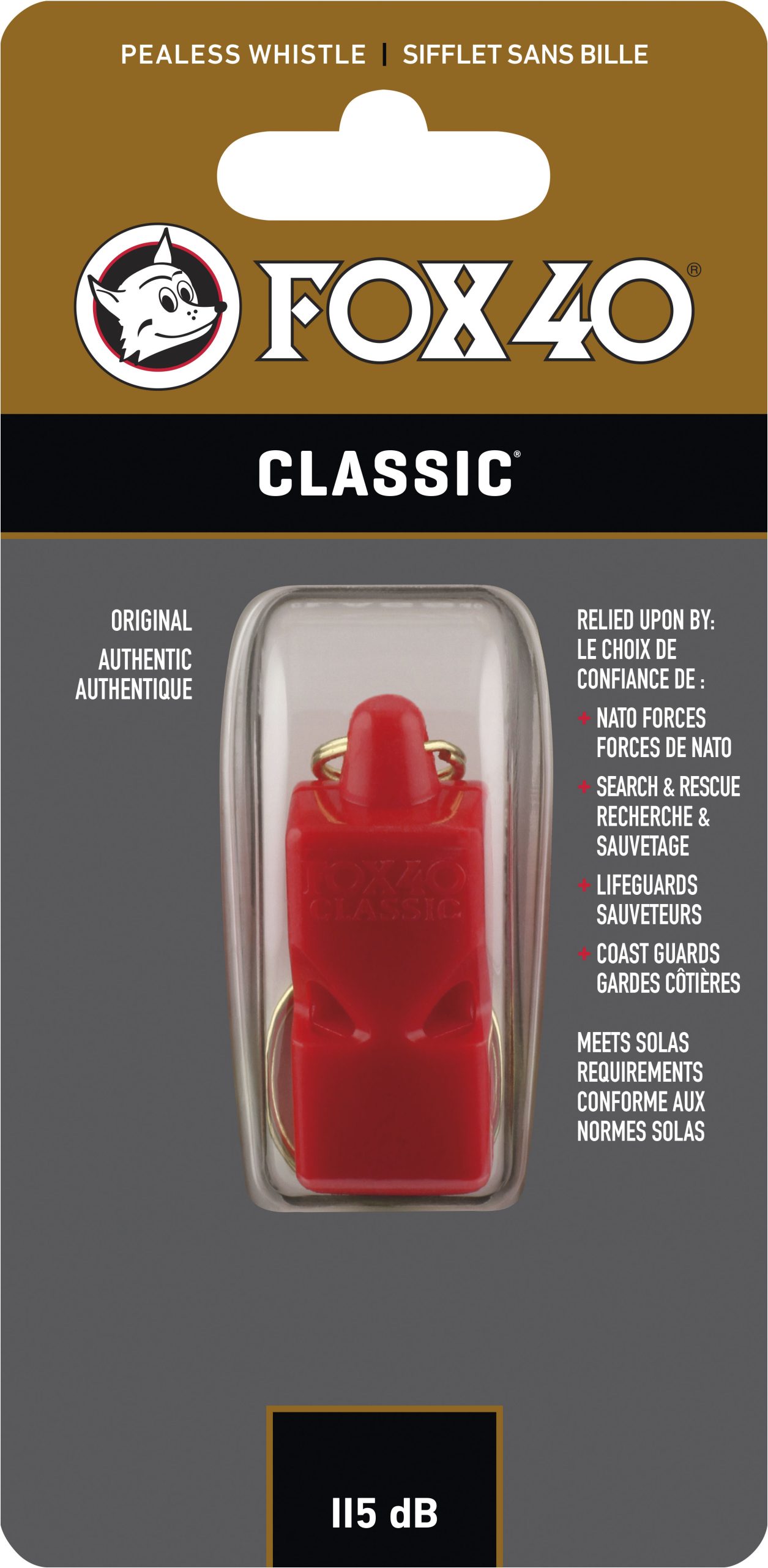 Σφυρίχτρα FOX40 Classic Safety Κόκκινη