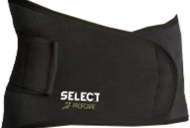 Lumbar support with Select 6411 brace