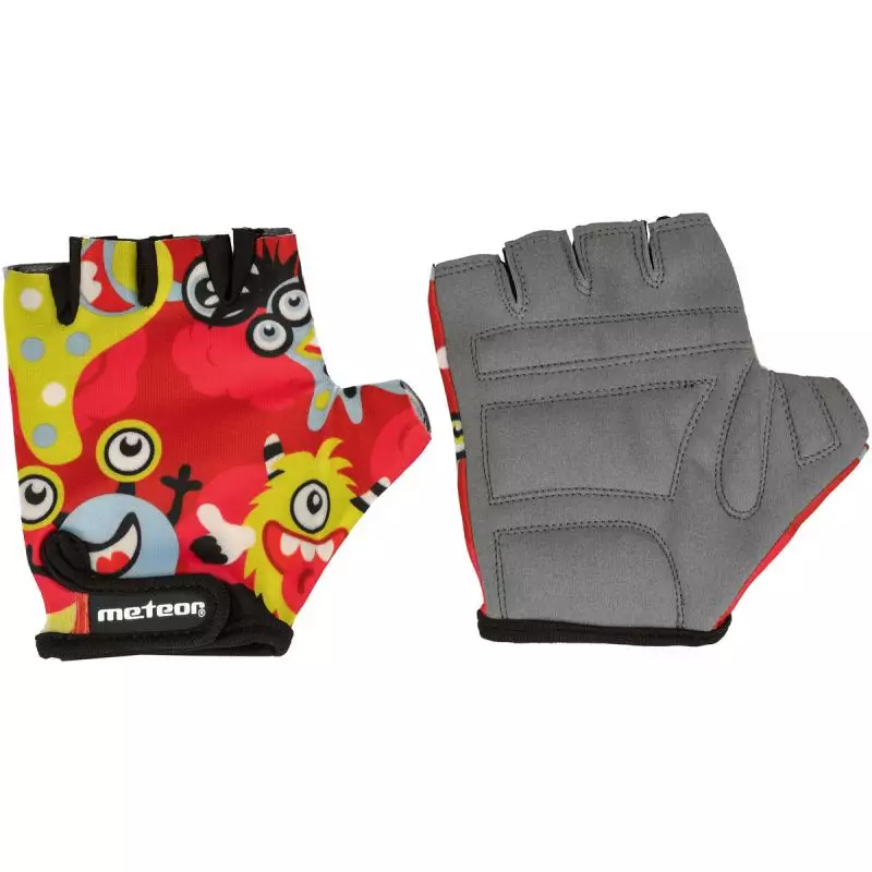 Meteor Junior Monsters cycling gloves multicolor